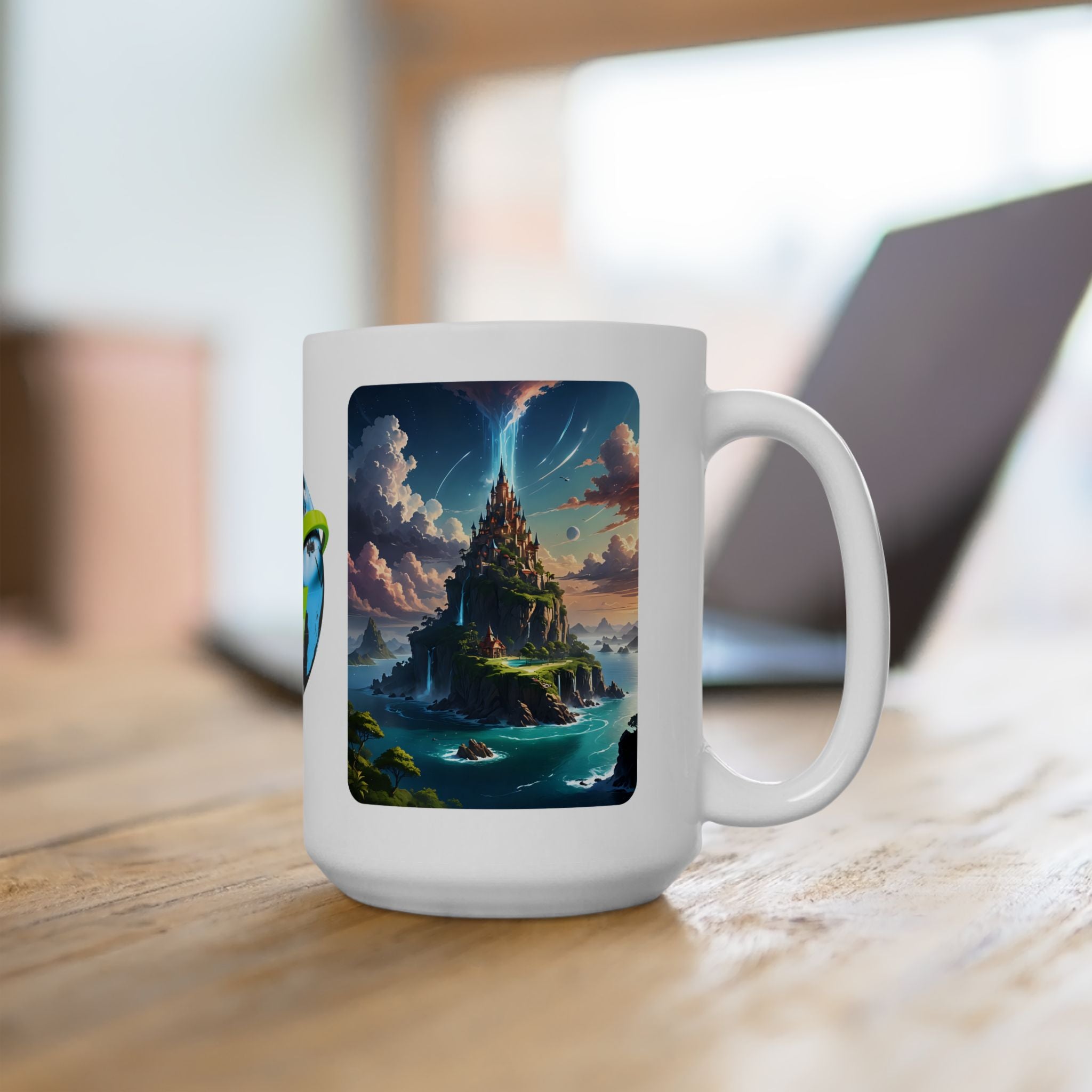 Contrast & Perspective #4 White Ceramic Mug — Time & Chance Daily Cup (11oz, 15oz)