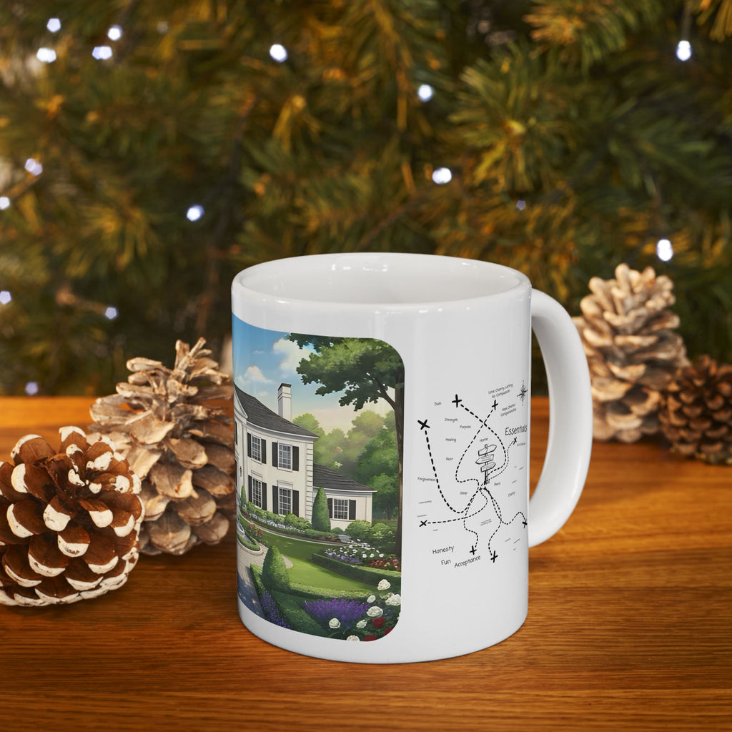 Cozy Architecture & Dreamy Landscapes #48 White Ceramic Mug – Homes Home Sweet Home Cup (11oz/15oz)