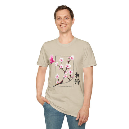 Japanese Cherry Blossom Unisex Softstyle T-Shirt