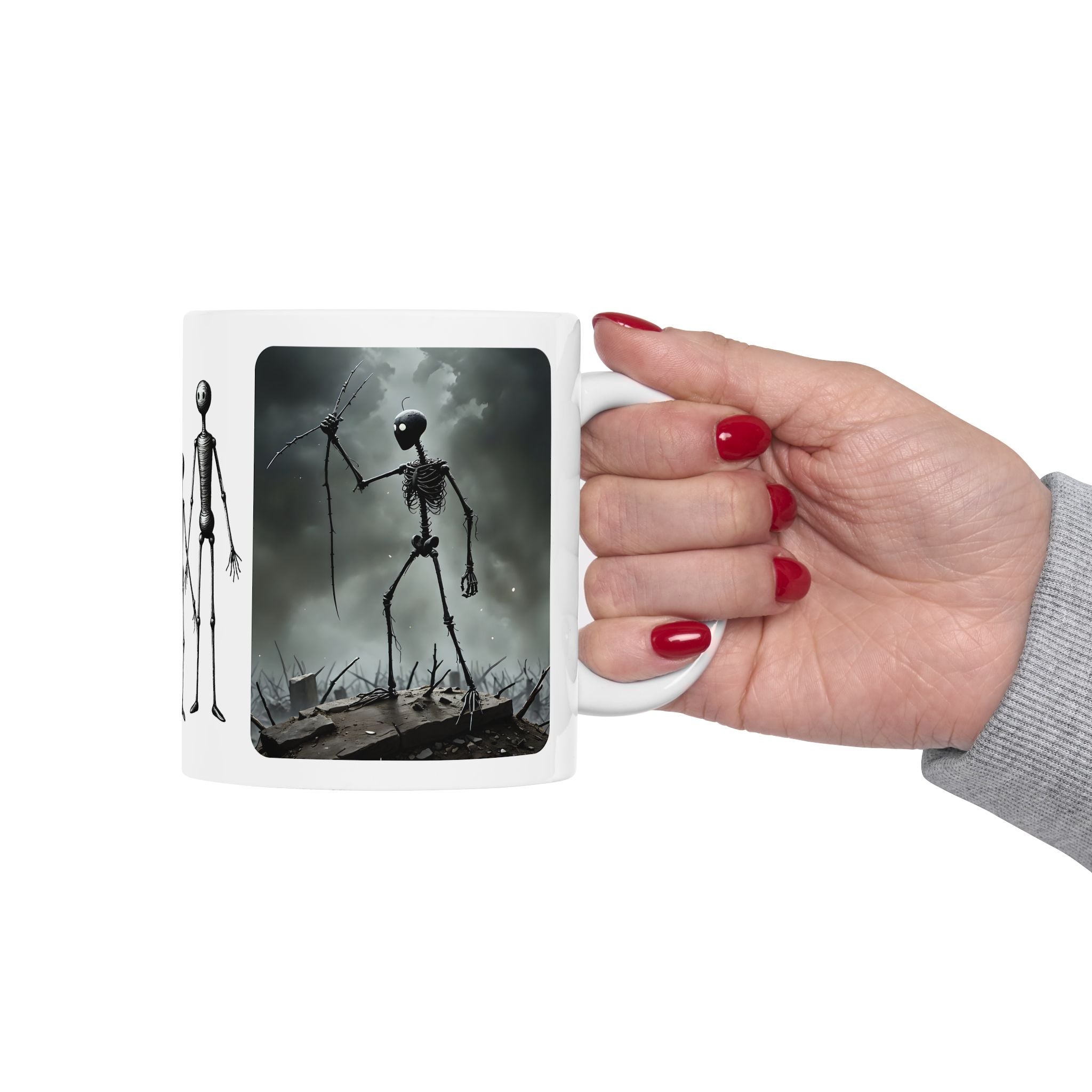 The Stick-To-It Species #10 White Ceramic Mug – Anatomy of Optimism Cup 11oz/15oz