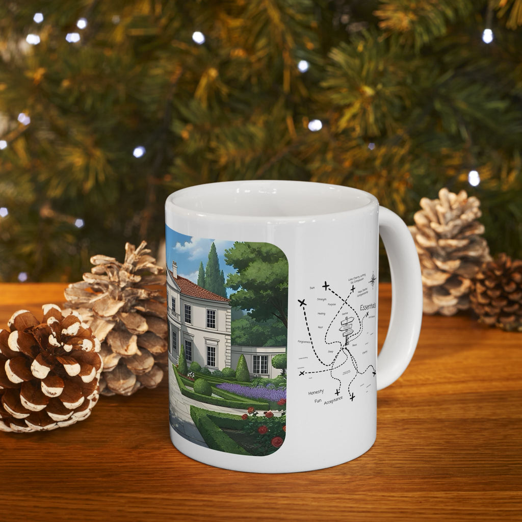Cozy Architecture & Dreamy Landscapes #38 White Ceramic Mug – Homes Home Sweet Home Cup (11oz/15oz)