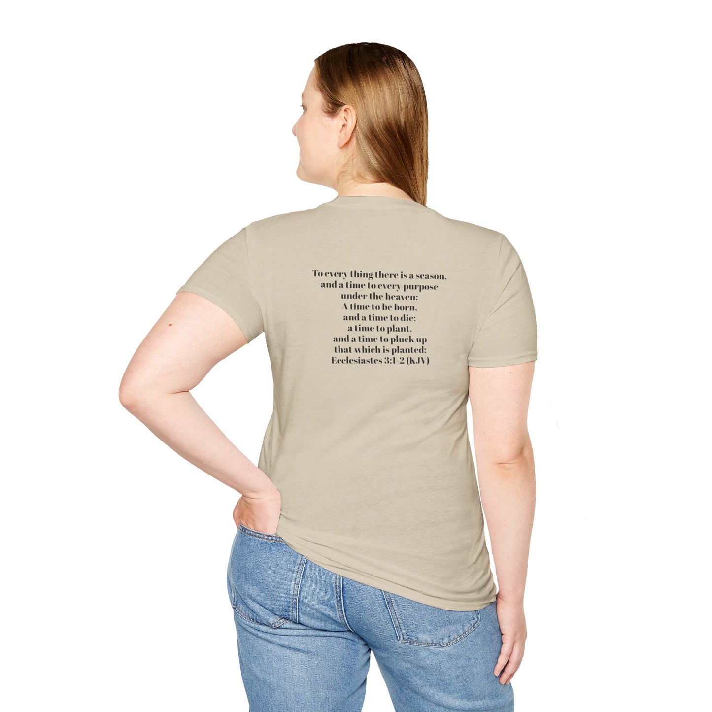 Bible Speaks Ecclesiastes 3:1-2 Unisex Softstyle T-Shirt