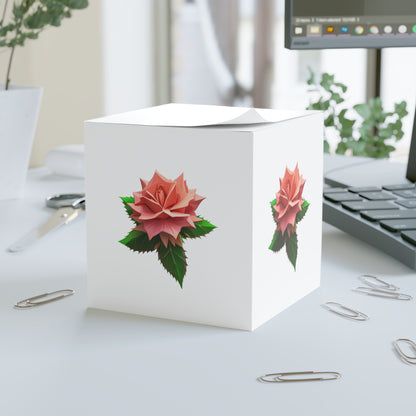 Rose Note Cube