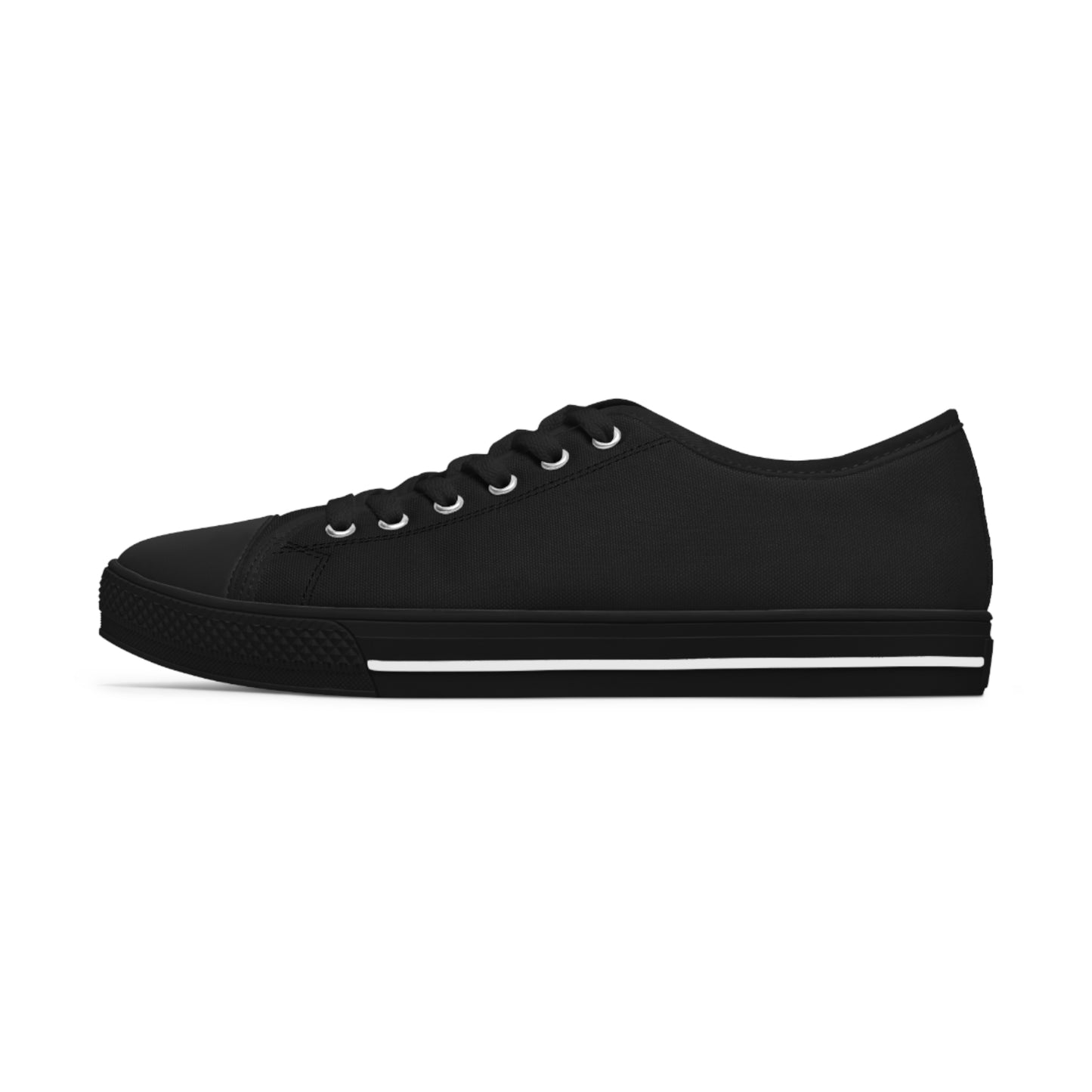 Women's Black Low Top Sneakers