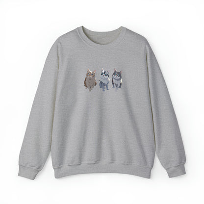 Matiby Cats Unisex Heavy Blend™ Crewneck Sweatshirt