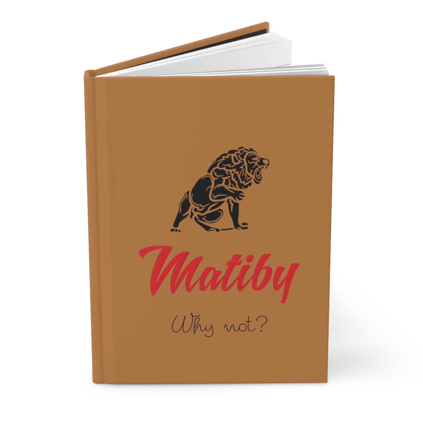 Matiby Hardcover Journal Matte Light Brown