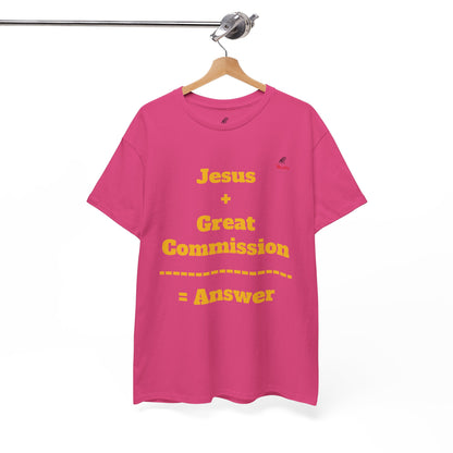 Jesus+Great Commission Unisex Heavy Cotton Tee