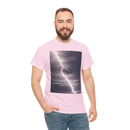 Lightning Style East West Unisex Heavy Cotton Tee