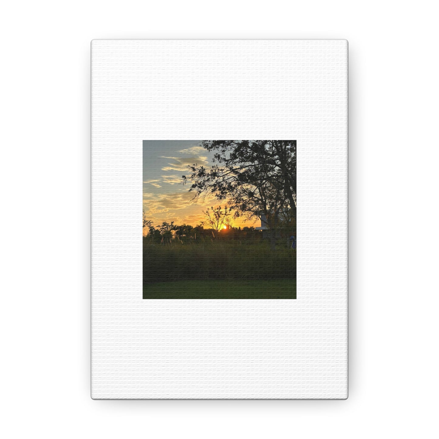 Sunset White Canvas Gallery Wraps