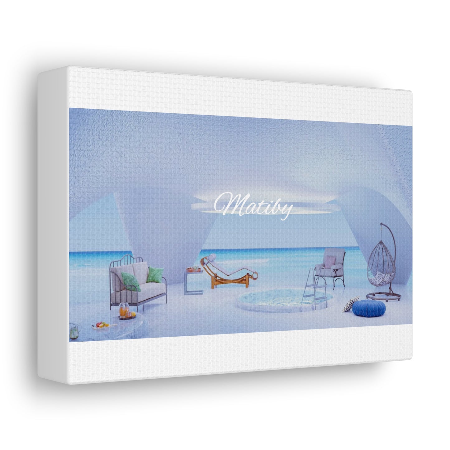 Matiby White Canvas Gallery Wraps