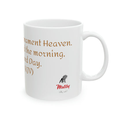 Bible Speaks Gen 1:8 Ceramic Mug, 11oz