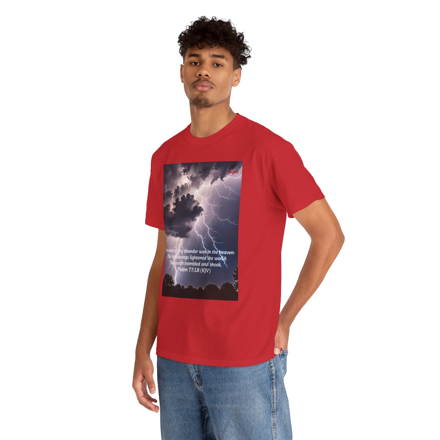 Lightning Style Thunder Unisex Heavy Cotton Tee