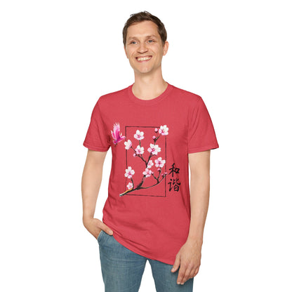 Japanese Cherry Blossom Unisex Softstyle T-Shirt