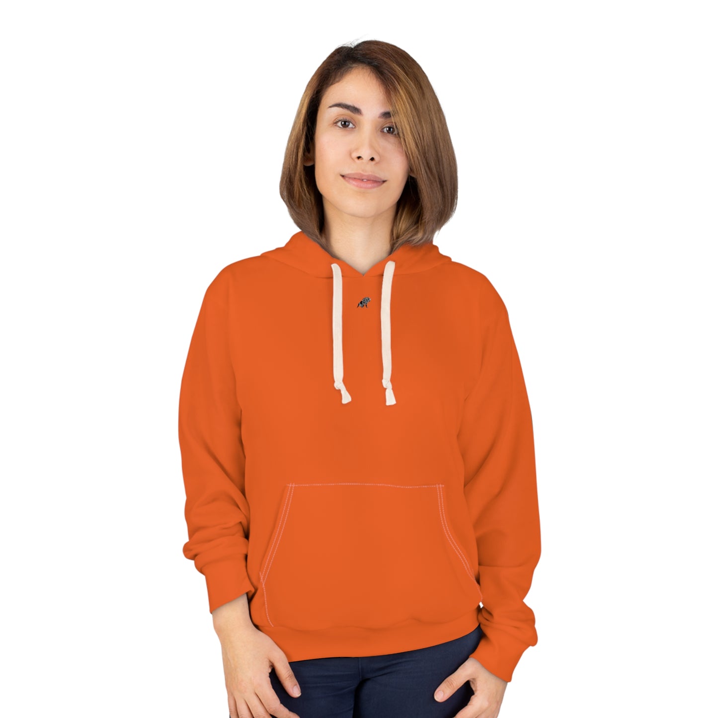 Orange Unisex Pullover Hoodie (AOP)