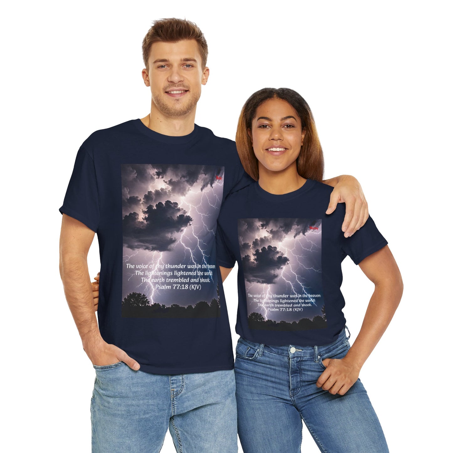 Lightning Style Thunder Unisex Heavy Cotton Tee