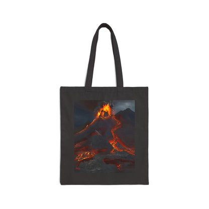 Volcano/Alps Cotton Canvas Tote Bag