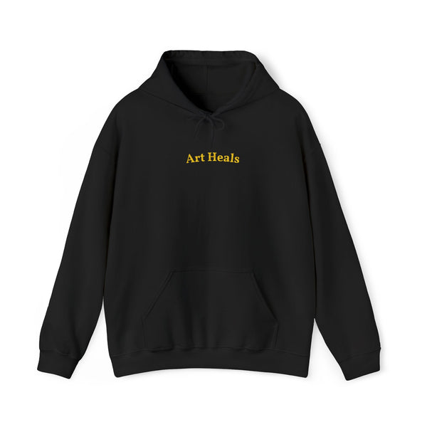 Art Heals Gold Embroidered Unisex Heavy Blend Hooded Sweatshirt, Strength And Hope Hoodie