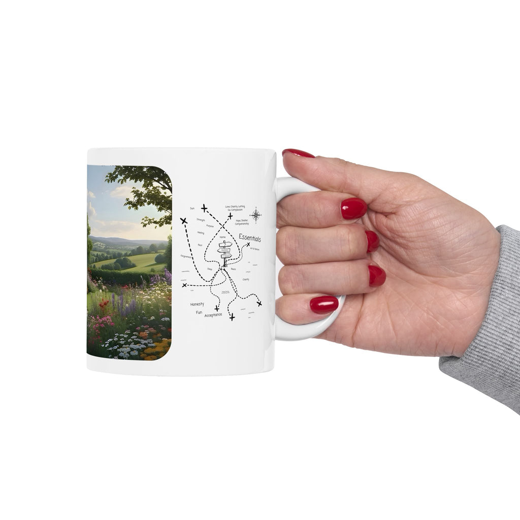 Cozy Architecture & Dreamy Landscapes #15 White Ceramic Mug – Homes Home Sweet Home Cup (11oz/15oz)