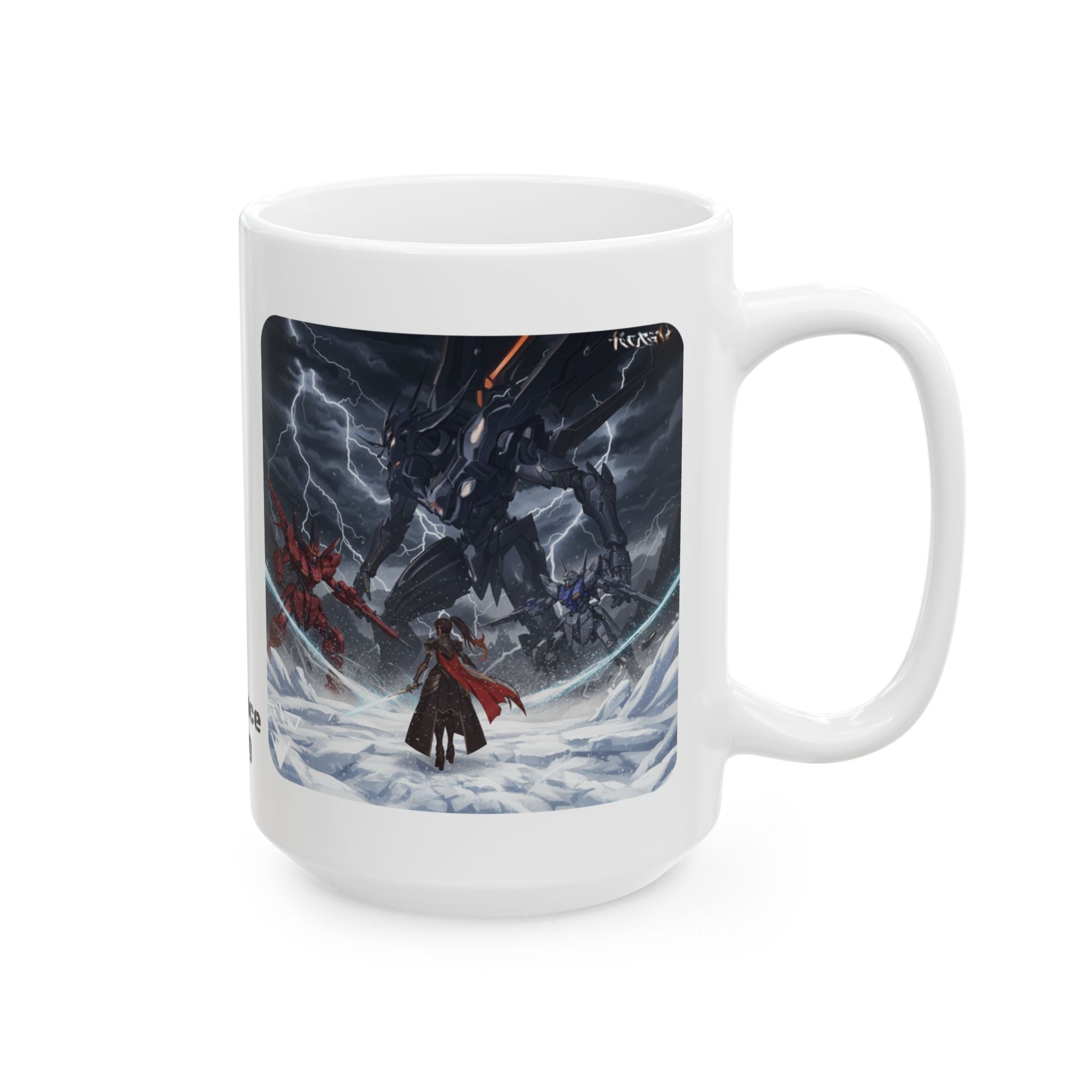 Sentience Rising Sci-Fi Robots #1 White Ceramic Mug | Sci-Fi NeoSentinel Uprising