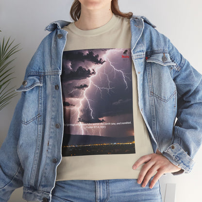 Lightning Style Earth Trembled Unisex Heavy Cotton Tee