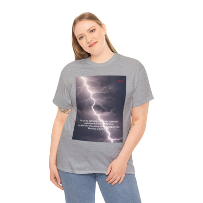 Lightning Style East West Unisex Heavy Cotton Tee