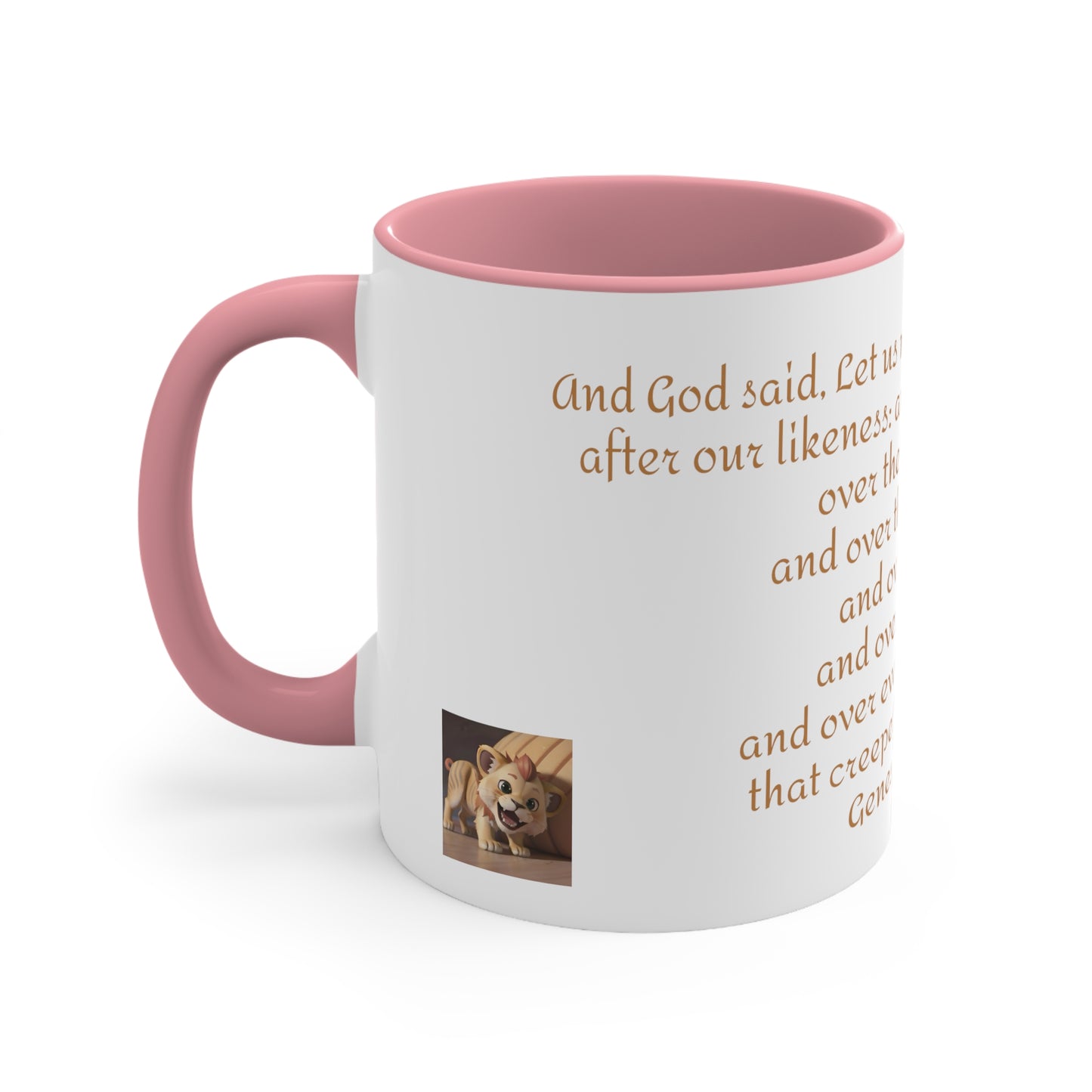 Bible Speaks Gen 1:26 Accent Mug, 11oz