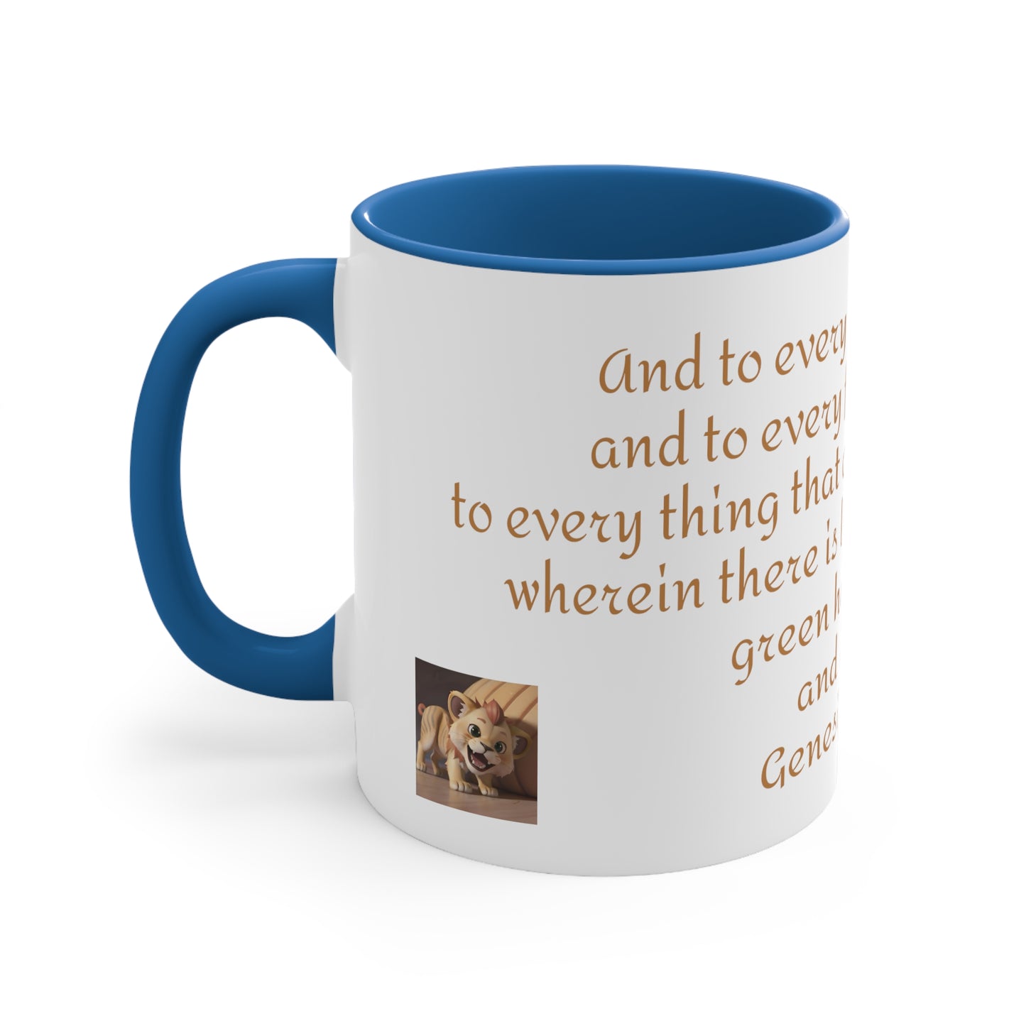 Bible Speaks Gen 1:30 Accent Mug, 11oz