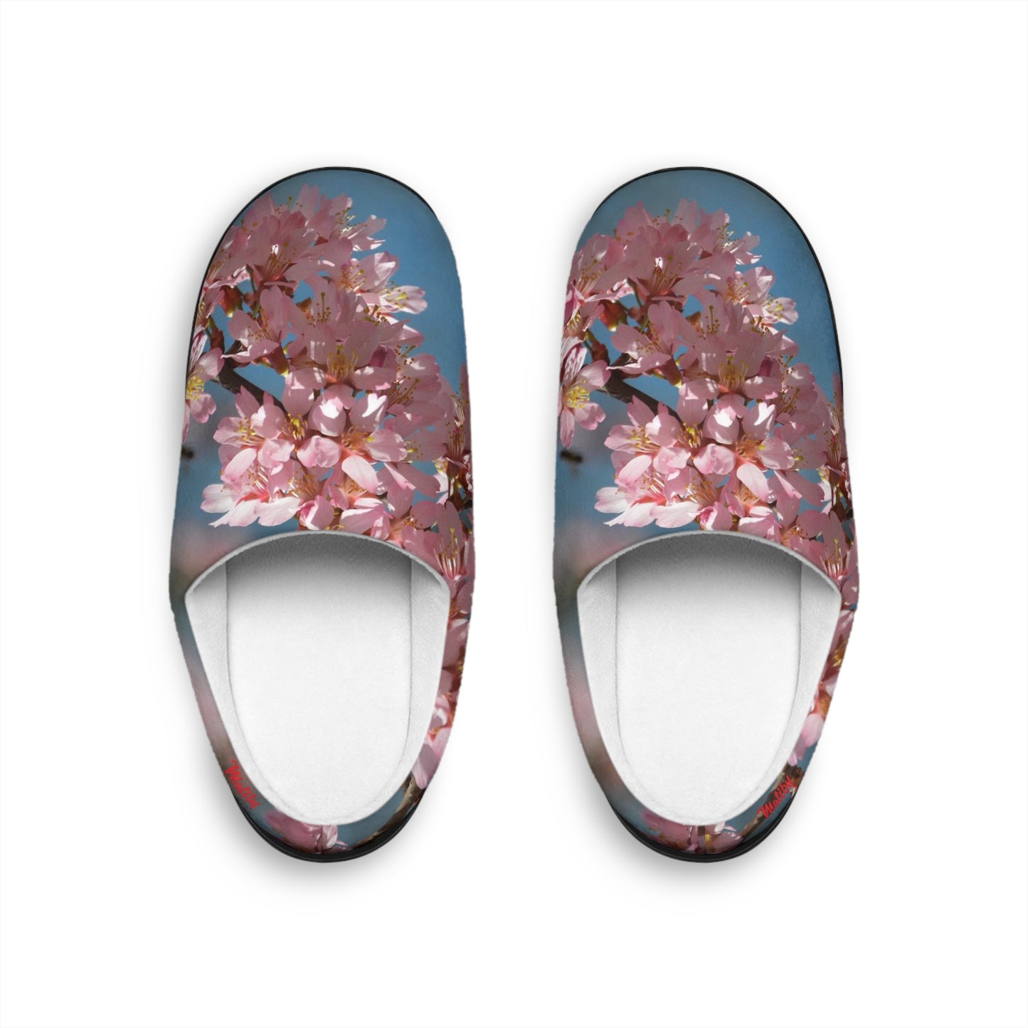 Pink Flower Women's Indoor Slippers