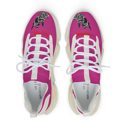 Men's Pink Mesh Sneakers