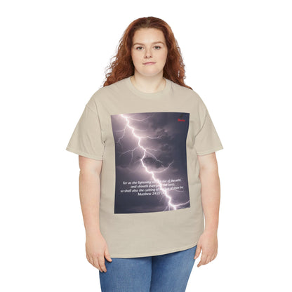 Lightning Style East West Unisex Heavy Cotton Tee