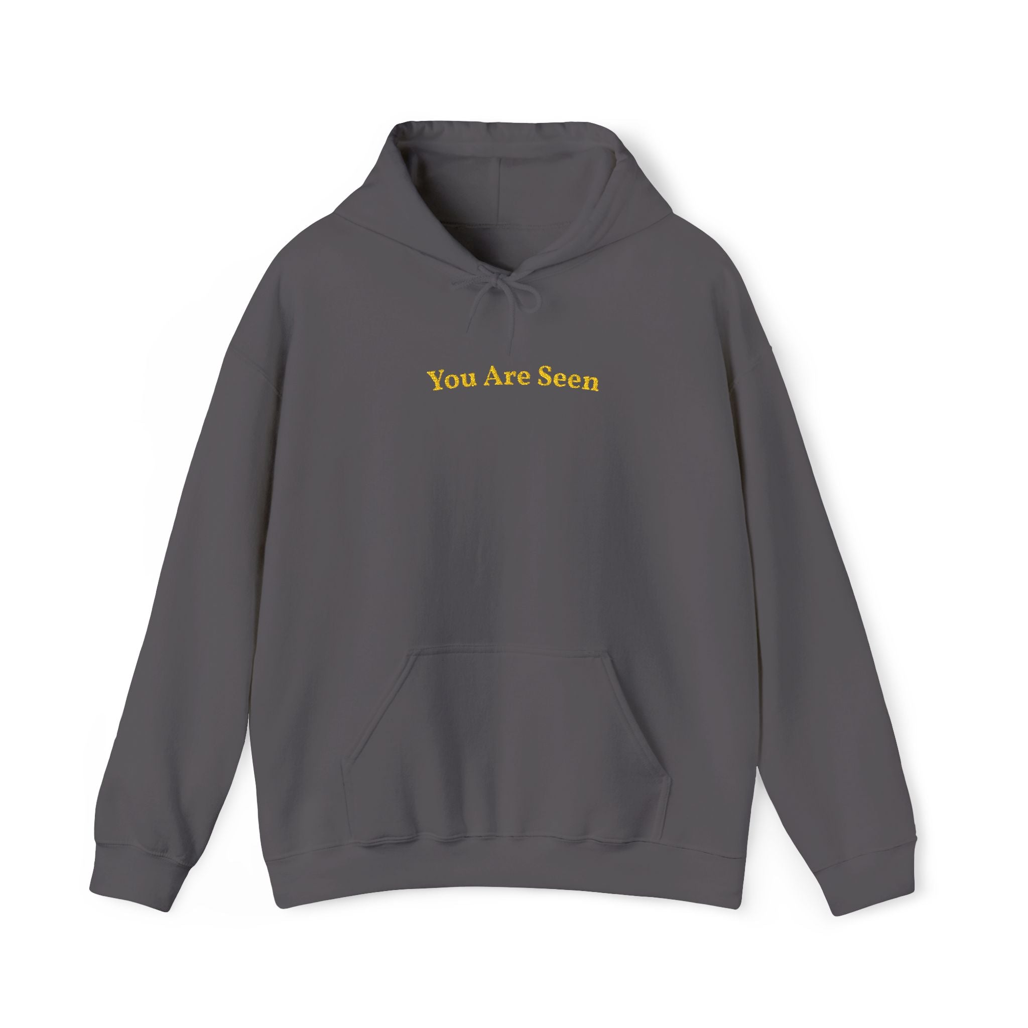You Are Seen Gold Embroidered Unisex Heavy Blend Hooded Sweatshirt, Strength And Hope Hoodie