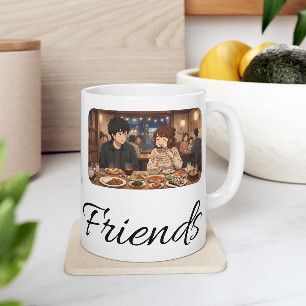 Family & Friends #11 Forever White Ceramic Mug — Cozy Feast Cup (11oz/15oz)