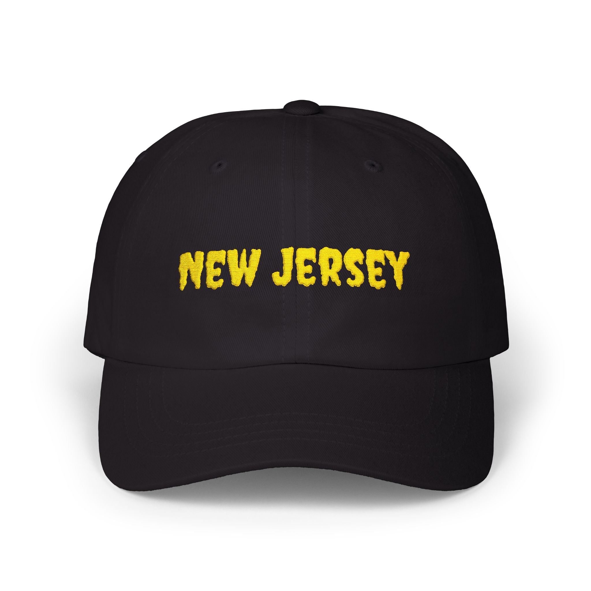 New Jersey United States of America Gold Embroidered Classic Dad Cap | NJ 3rd USA Baseball Hat