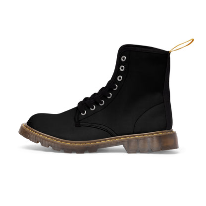 Men's Black Canvas Boots