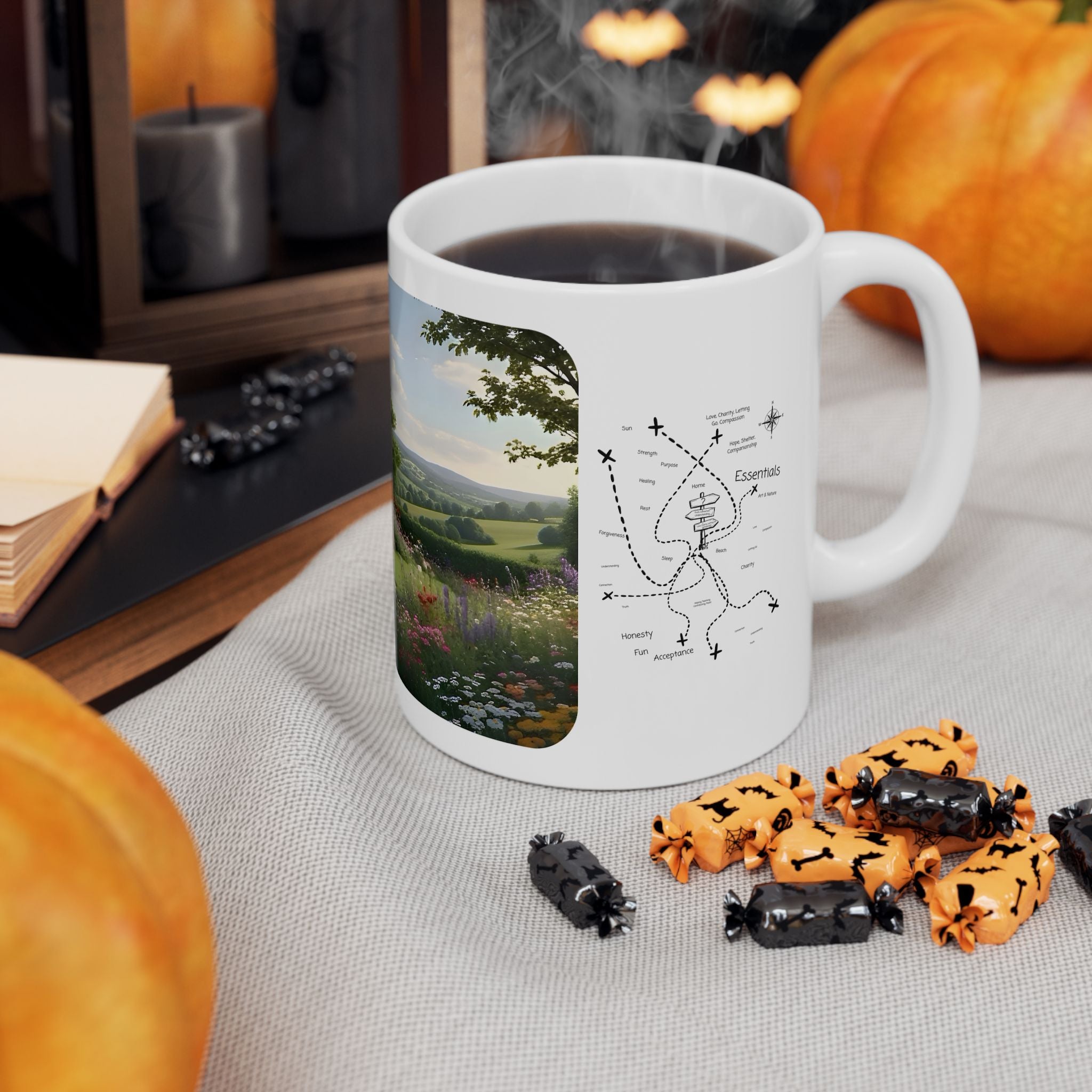 Cozy Architecture & Dreamy Landscapes #15 White Ceramic Mug – Homes Home Sweet Home Cup (11oz/15oz)