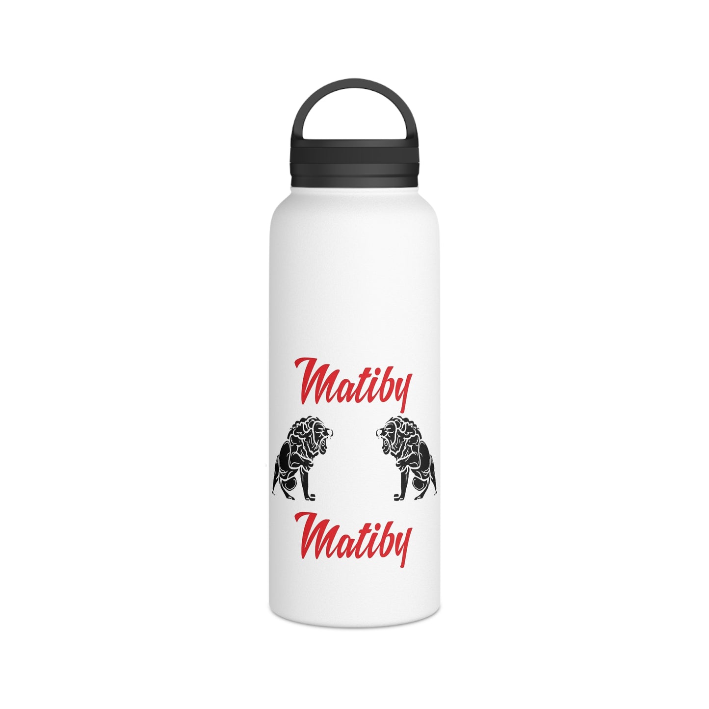 Matiby Stainless Steel Water Bottle, Handle Lid