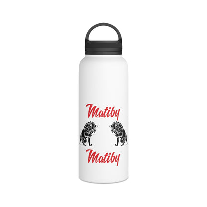 Matiby Stainless Steel Water Bottle, Handle Lid