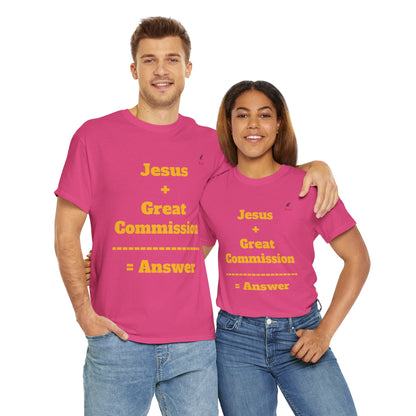 Jesus+Great Commission Unisex Heavy Cotton Tee