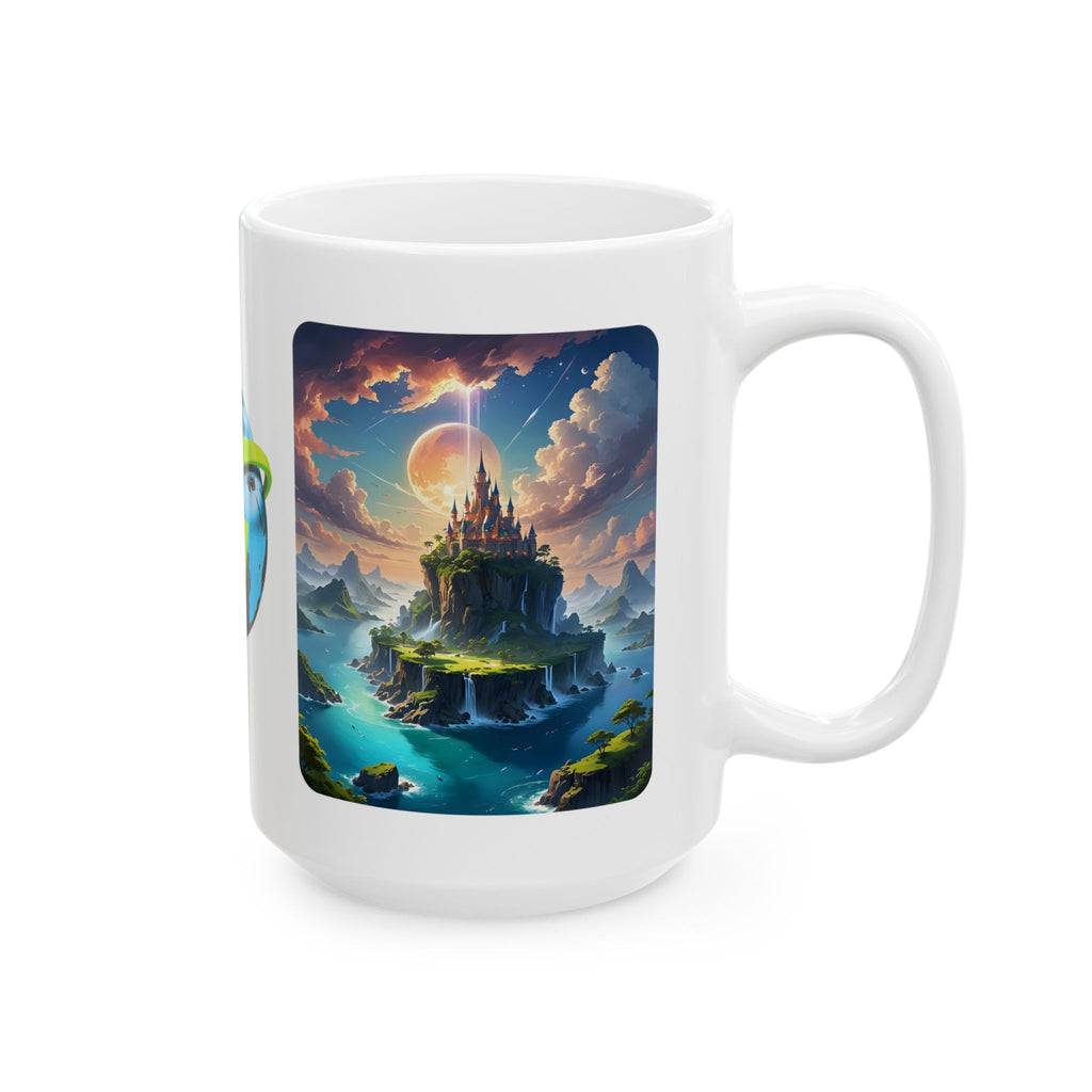 Contrast & Perspective #6 White Ceramic Mug — Time & Chance Daily Cup (11oz, 15oz)
