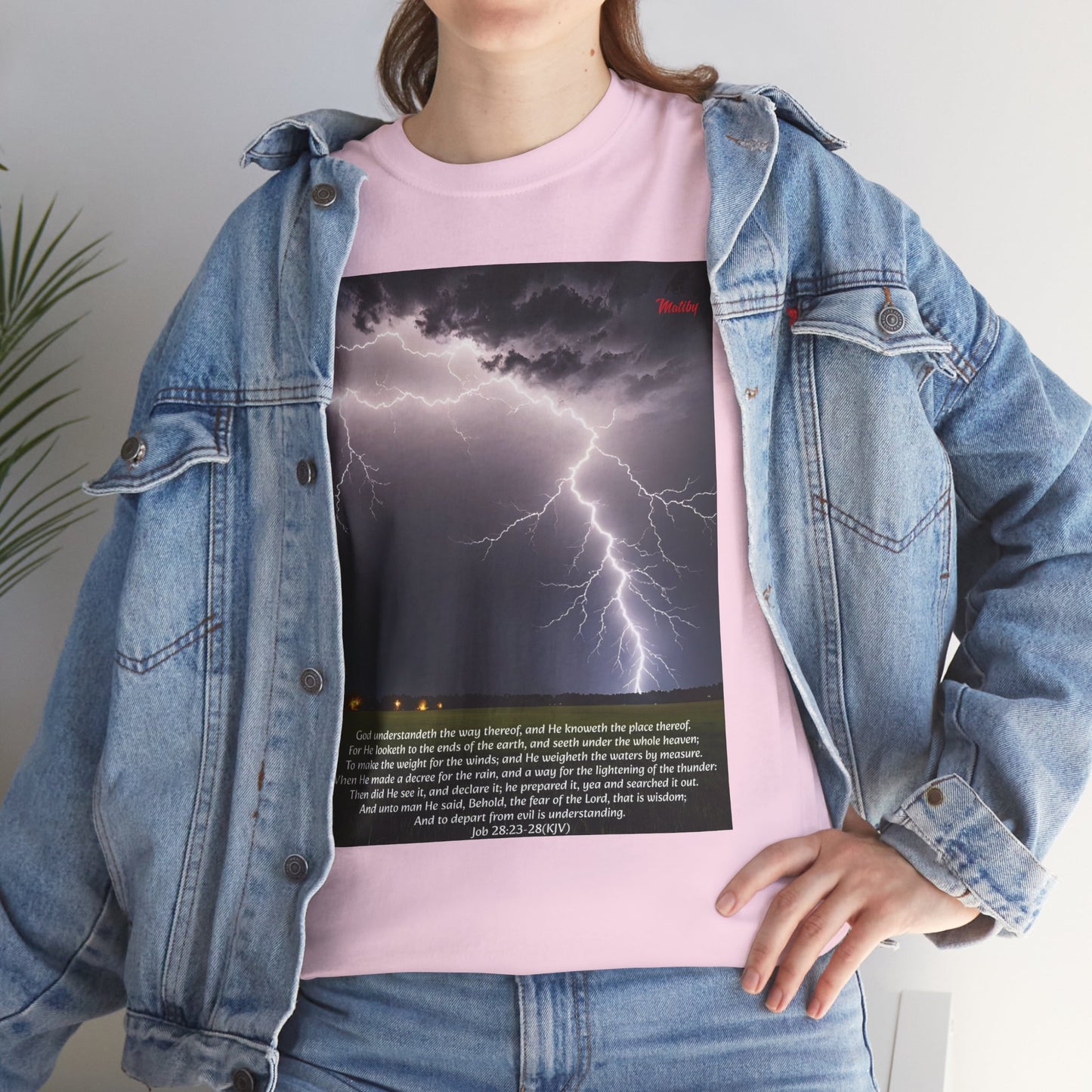 Lightning Style Fear of the Lord Unisex Heavy Cotton Tee