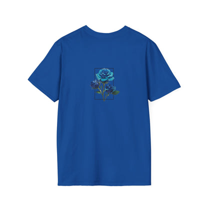 Japanese Blue Rose Landscape Unisex Softstyle T-Shirt