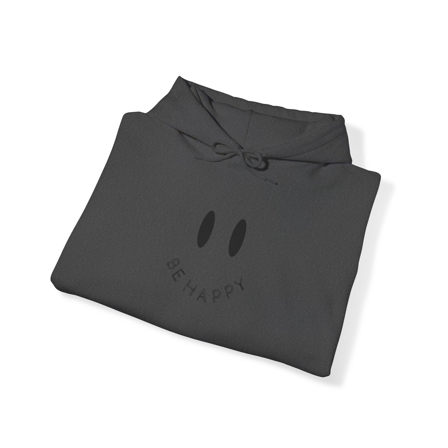 "Be Happy" Smiley Face Unisex Heavy Blend™ Hooded Sweatshirt