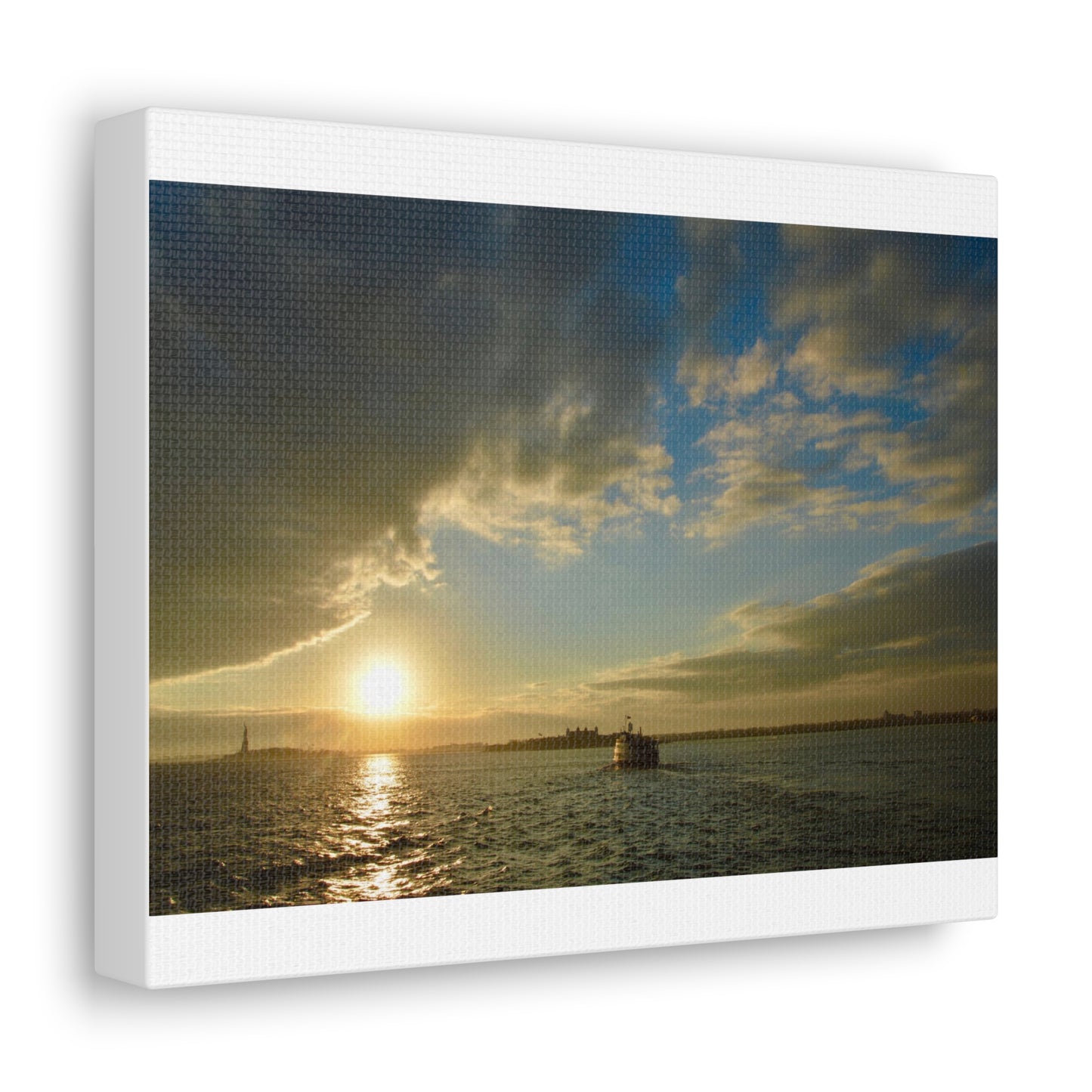 Sunset White Canvas Gallery Wraps