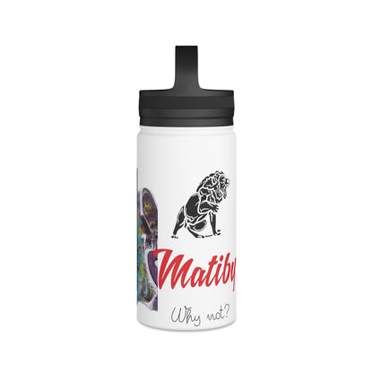 Matiby Matiffi Stainless Steel Water Bottle, Handle Lid