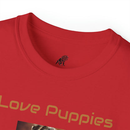 Matiby "I Love Puppies" Unisex Ultra Cotton Tee