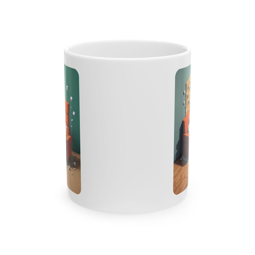 Voxel Expresso White Ceramic Mug —The Aftermath Tea Mug (11oz, 15oz)