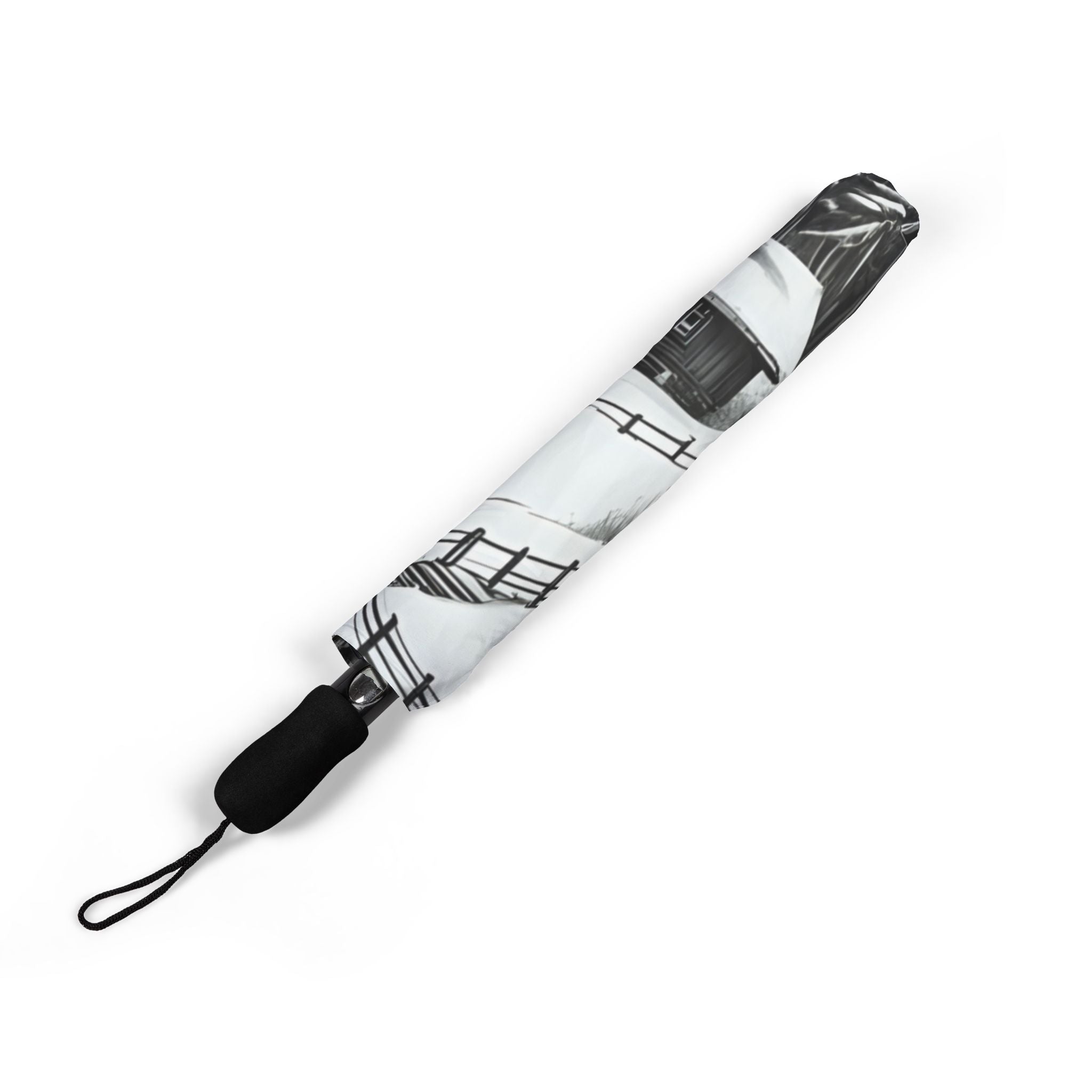 Tranquil Nature Scenery #6 Semi-Automatic Foldable Umbrella | Scenic Retreats, Landscape Art