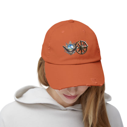 Nautical Unisex Distressed Cap