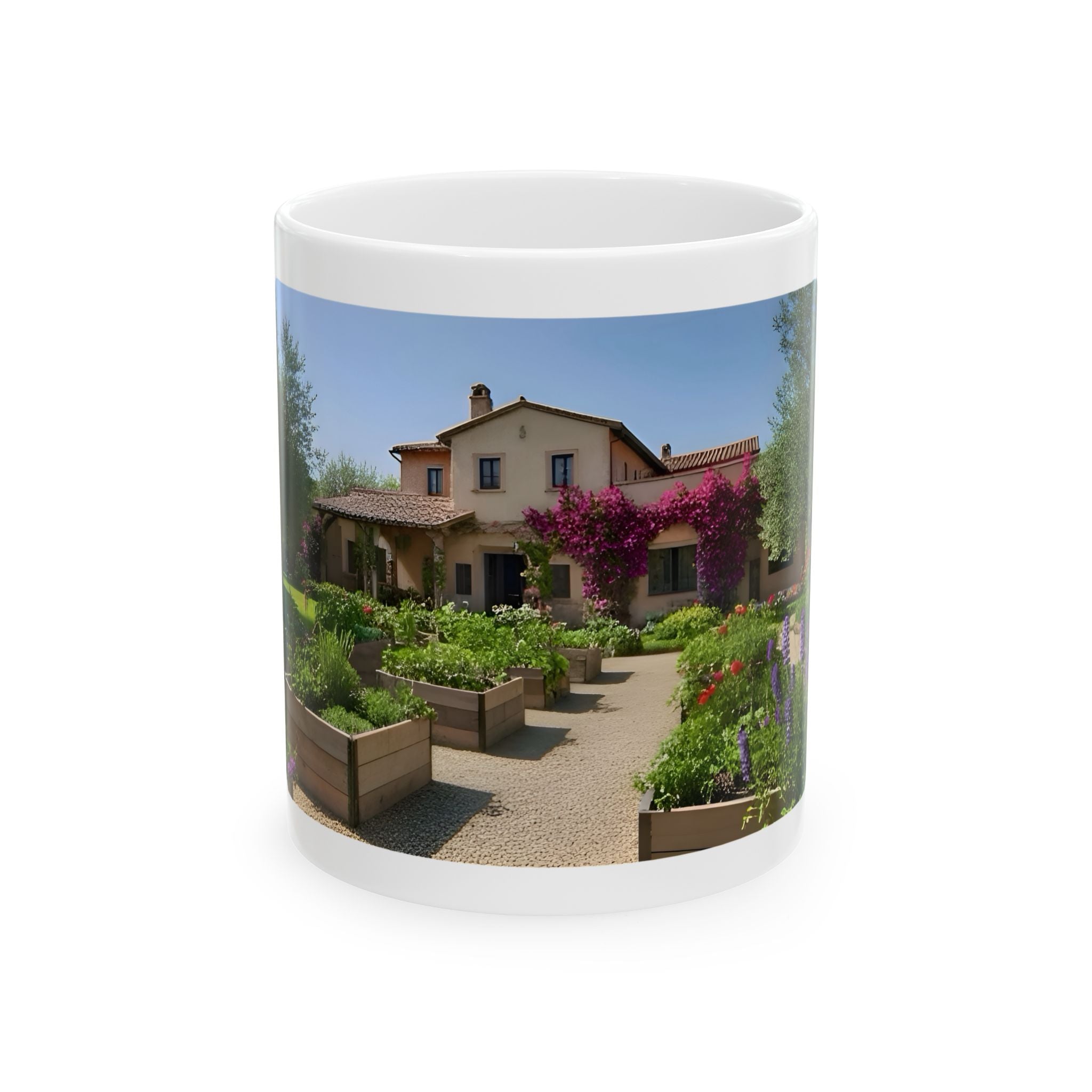 Cozy Architecture & Dreamy Landscapes #23 White Ceramic Mug – Homes Home Sweet Home Cup (11oz/15oz)