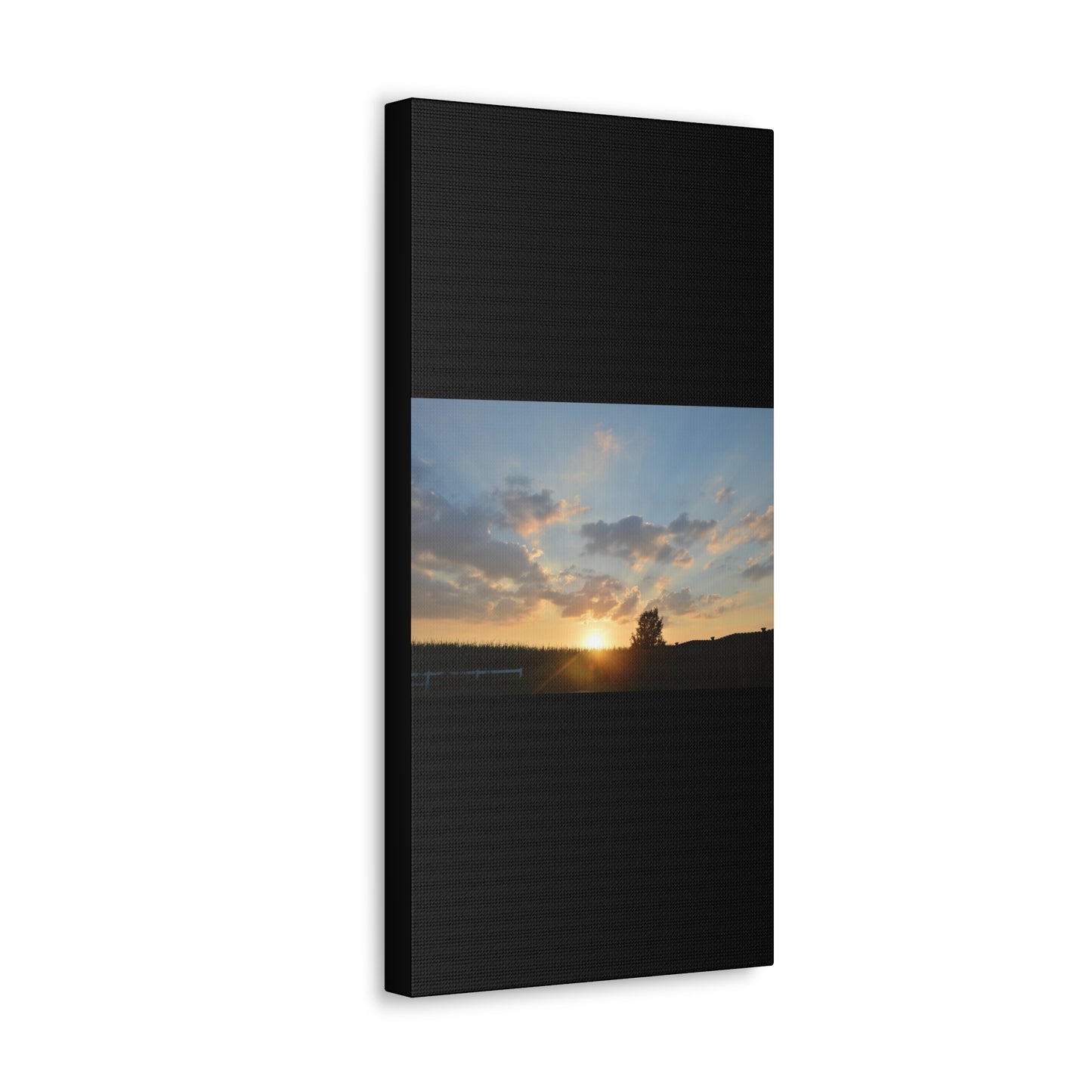 Sunset Black Canvas Gallery Wraps